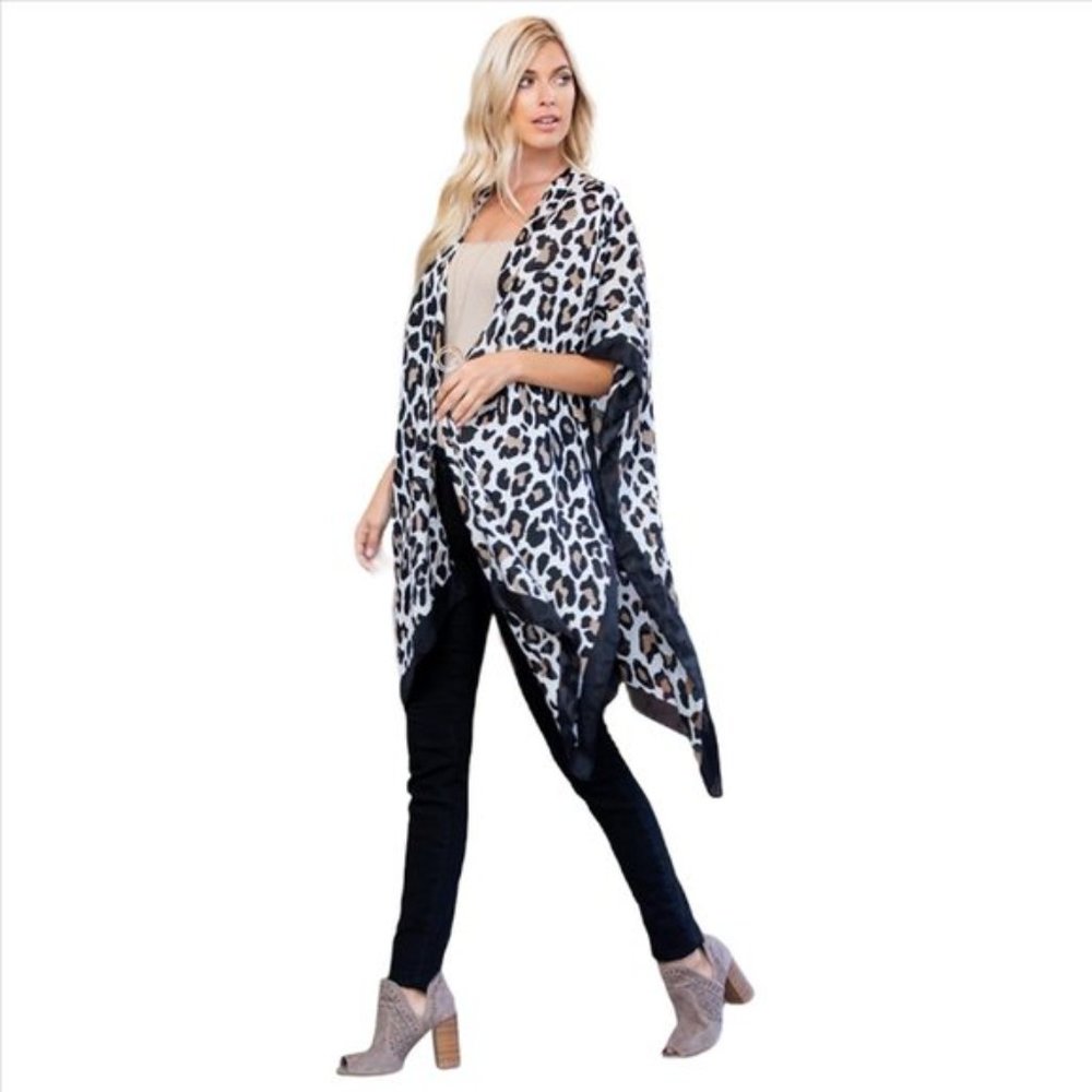 Cheetah Print Kimono NWT